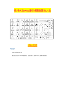 给排水及水处理标准图例图集大全