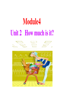 外研版(三年级起始) 四年级上册 Module4 Unit2 How much is it