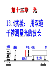 高二物理选修3-4 13.4实验：用双缝干涉测量光的波长 LI