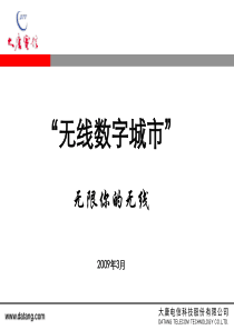 大唐电信无线城市培训材料