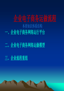 企业电子商务运做流程