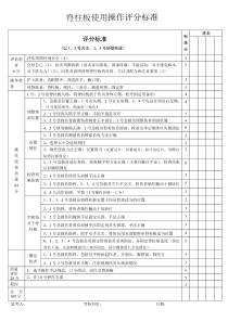 脊柱板使用操作标准