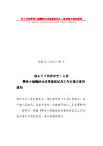 关于印发赛岐小城镇综合改革建设试点工作实施方案的通知_(1)