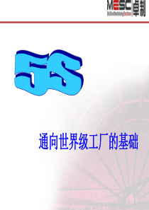 1----5S-通向世界级工厂的基础