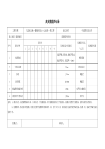 高支模监控记录表