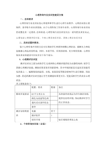 心理咨询室建设方案