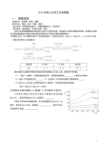 2015年高三化学工艺流程题