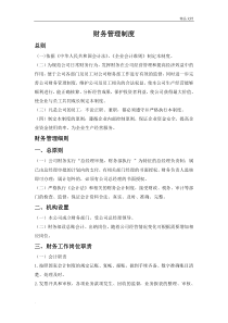 某网络科技有限公司财务制度