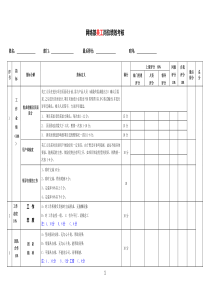 美工考核指标