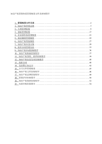 知识产权管理体系管理制度文件及控制程序