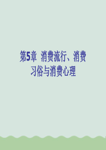 消费流行、消费习俗与消费心理PPT课件