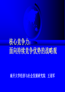 持续提升核心竞争力打造面向持续竞争优势的战略观