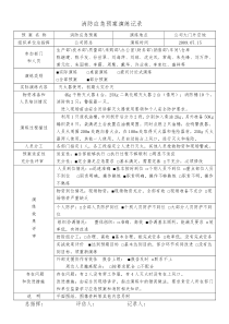 消防应急预案演练记录