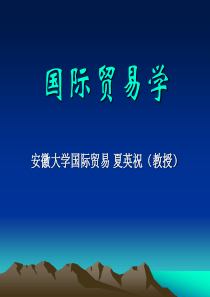 国际贸易学PPT