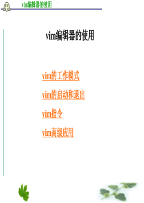 vi编辑器的使用PPT演示课件