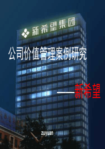 公司价值管理案例