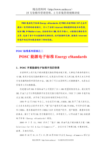 POSC能源电子标准（DOC 13页）