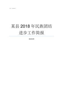 某县2018年民族团结进步工作简报2018少数民族加分表