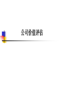 公司价值评估的方法（PPT 23页）