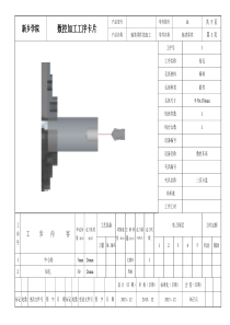 数控加工工序卡完整版
