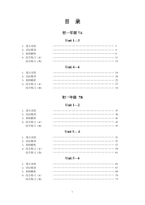 江苏牛津英语中考分册总复习资料