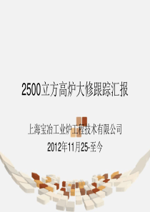 2500立方高炉大修跟踪汇报