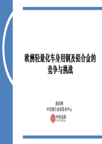 欧洲轻量化车身用钢及铝合金的竞争与挑战