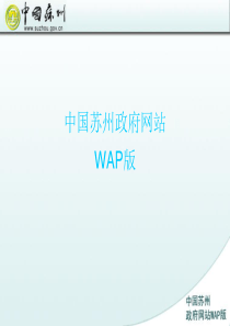 政府类wap网站建设方案模版