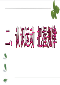 4.2认识运动把握规律2017最新