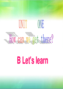 新版PEP小学英语六年级上册Unit1-B-Lets-learn