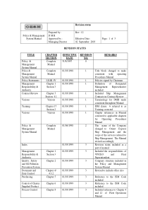 印度船公司管理规则之Policy & Management System Manual