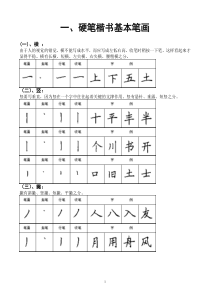 楷书基本笔画字帖