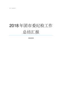 2018年团市委纪检工作总结汇报2018年纪检监察取得的成效