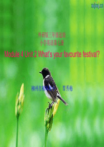 Module 4 Unit 2 Whats your favourite festival教学课件