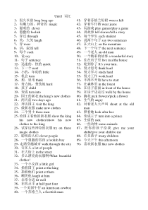 译林版六年级英语上册6a短语U1-2词组汇总