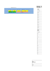 钢板重量计算方法