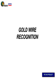 Gold wire recognition