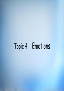 2016年高考英语话题式精析完型填空解题技巧和解题方法Topic4Emotions