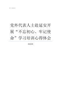 党外代表人士赴延安开展不忘初心牢记使命学习培训心得体会