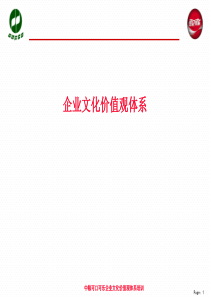 企业文化价值观体系【中粮】