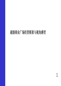 超级商业广场经营框架与视角感受(世联)-111页