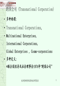 跨国公司经营学