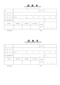 3-借款单20110130