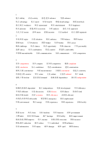 托福200个高频词汇