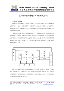 在传媒产业价值链中的节目竞争力