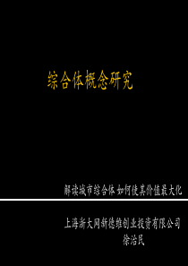 城市综合体概念研究及其价值最大化解读_51页