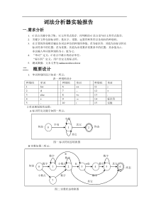 实验一词法分析器实验报告示例