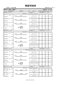 广联达培训楼-钢筋明细表