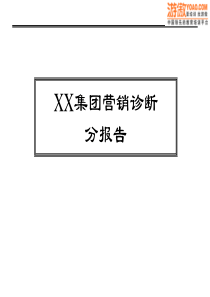 XX集团营销诊断分析报告(PPT 60页)