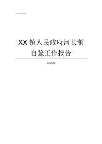 XX镇人民政府河长制自验工作报告鸿XX制